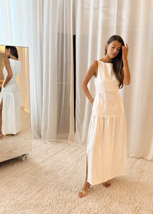 KELLY Linen Maxi Dress