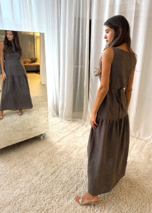 Kelly Linen Maxi Dress