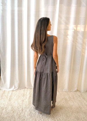 KELLY Linen Maxi Dress